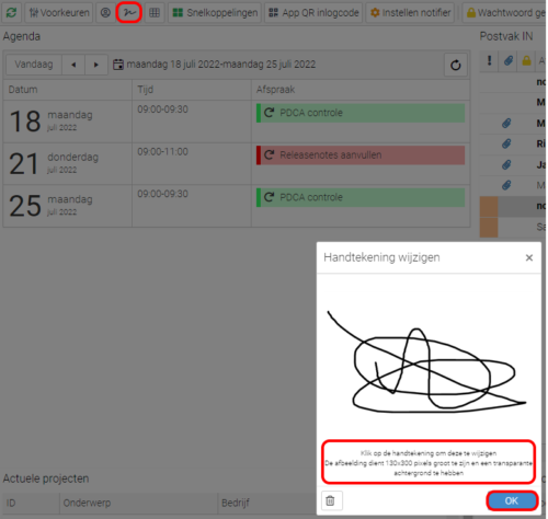 handtekening toevoegen