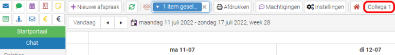 weergavevoorkeuren agenda