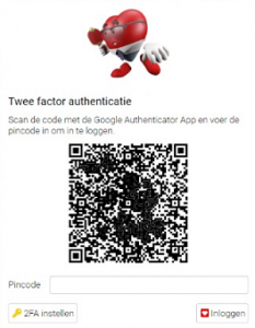 QR code twee factor authenticatie