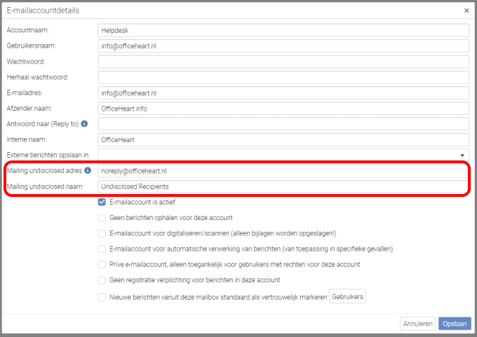 emailaccount undisclosed recipients