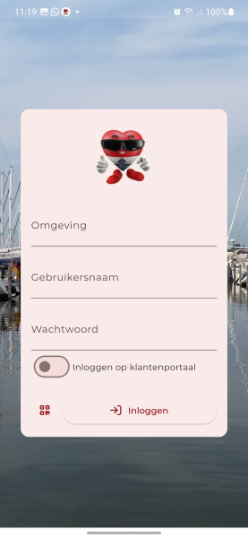 OfficeHeart App handmatig inloggen