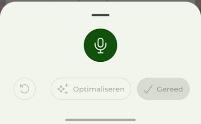 Spraaknotitie opnemen